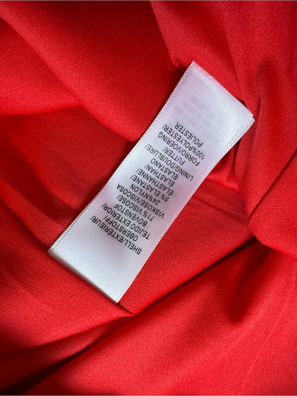 NWT Adrianna Papell Lola Jersey Gown Red V-Neck High Slit Formal Dress Size 12 - Picture 6 of 7